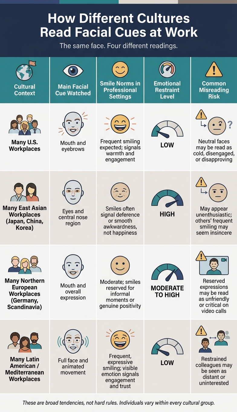 How Different Cultures Read Facial Cues at Work