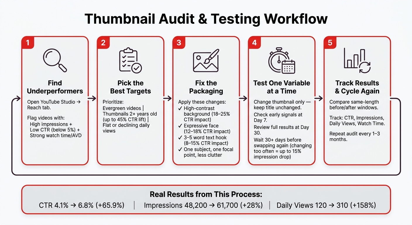 Thumbnail Audit & Testing Process: Step-by-Step Workflow