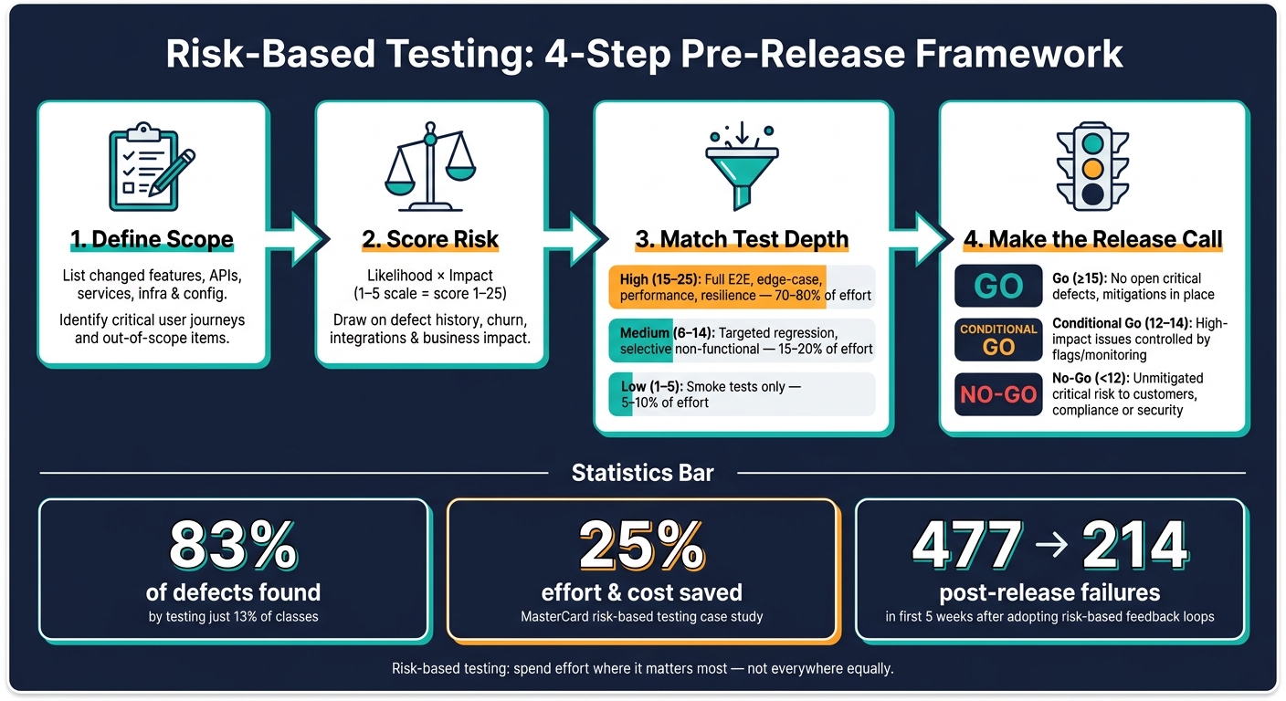 Risk-Based Testing: 4-Step Framework for Smarter Pre-Release Validation