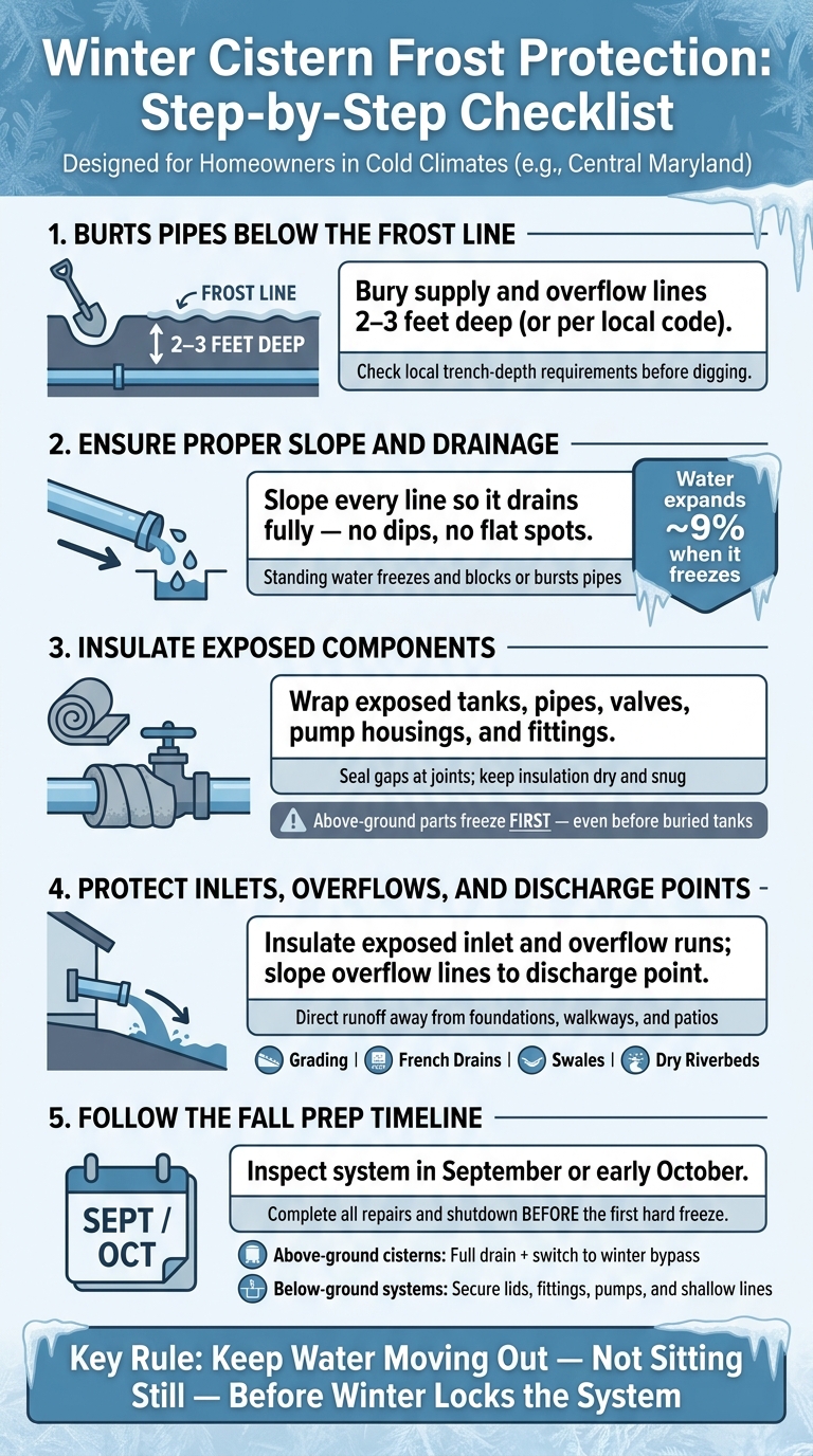 Winter Cistern Frost Protection: Step-by-Step Checklist