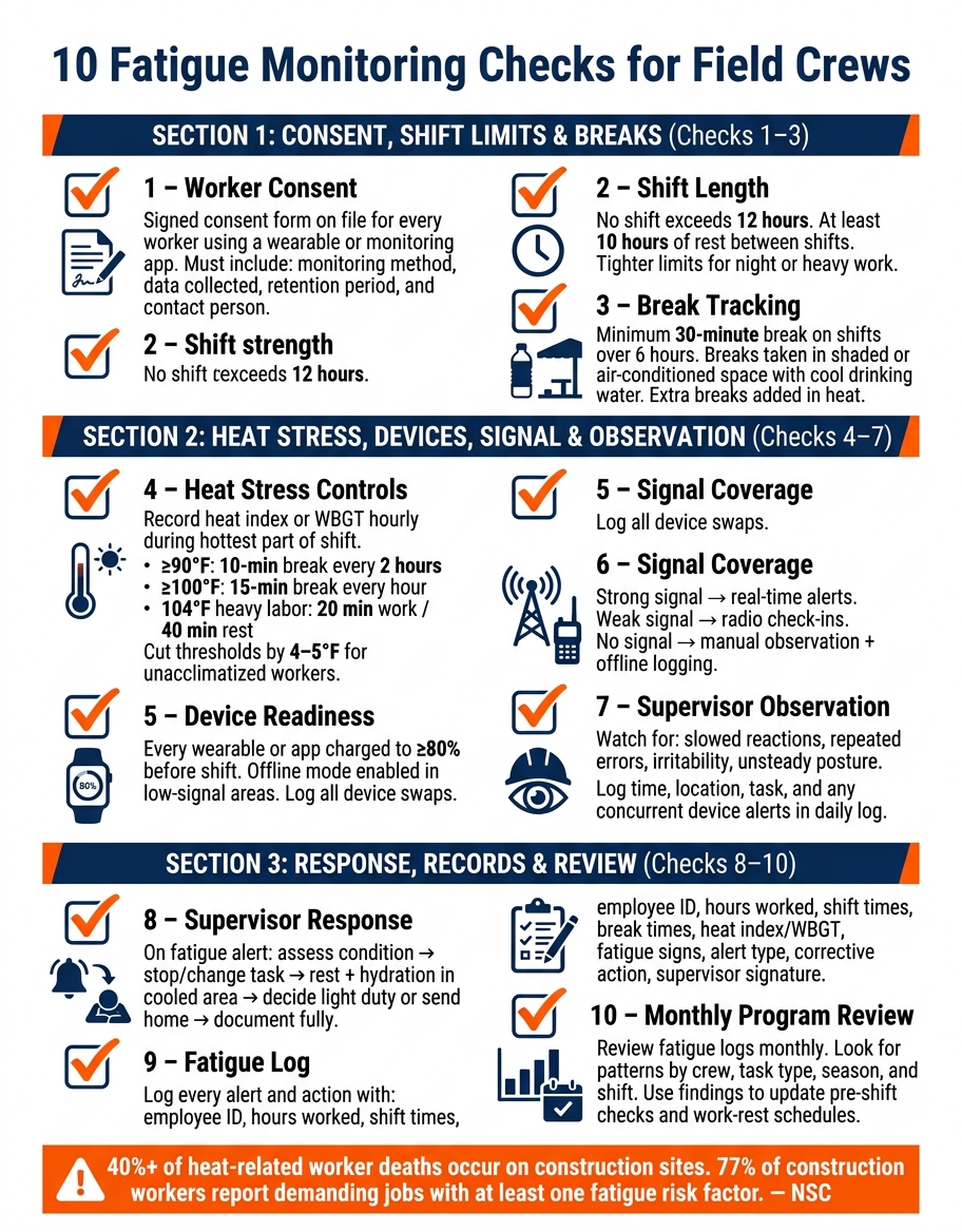 10 Fatigue Monitoring Checks for Field Crews
