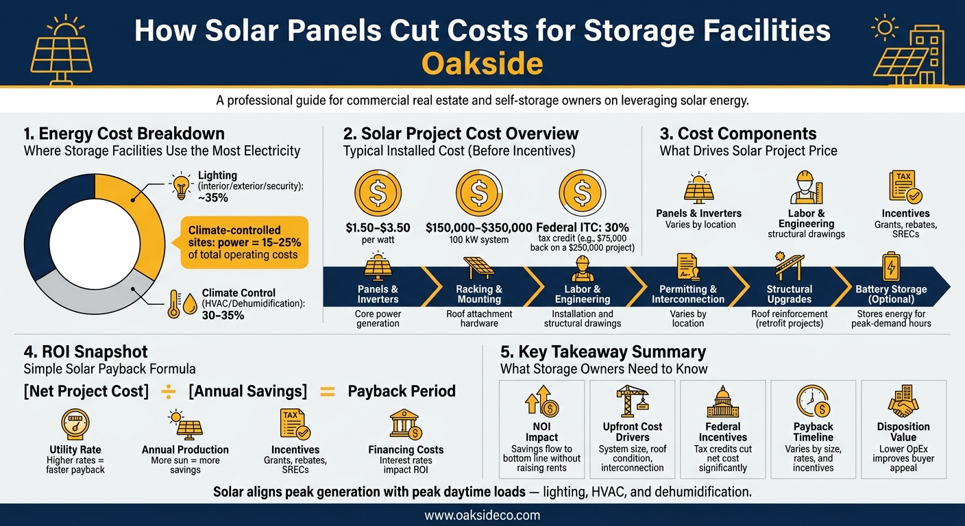Solar Energy Savings for Storage Facilities: Key Numbers at a Glance