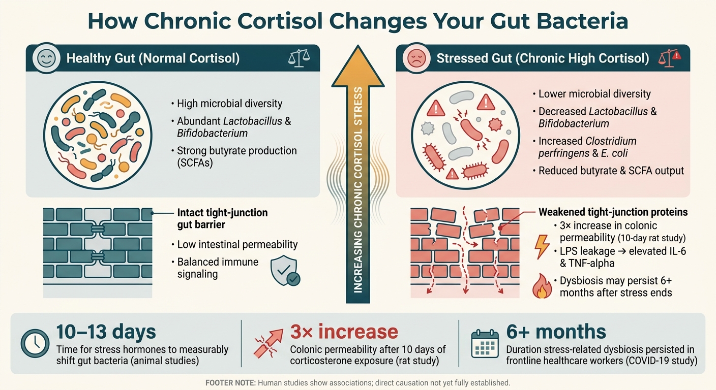 How Chronic Cortisol Changes Your Gut Bacteria
