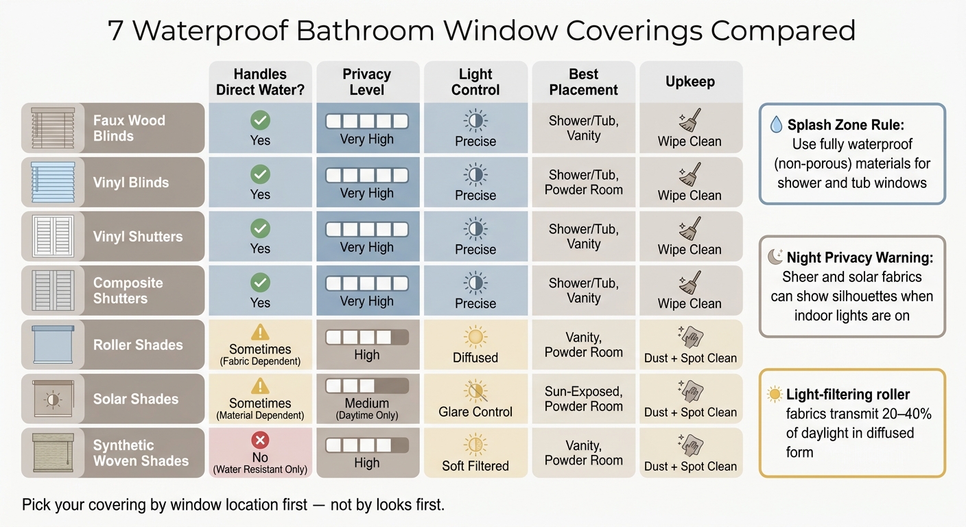 7 Waterproof Bathroom Window Coverings Compared