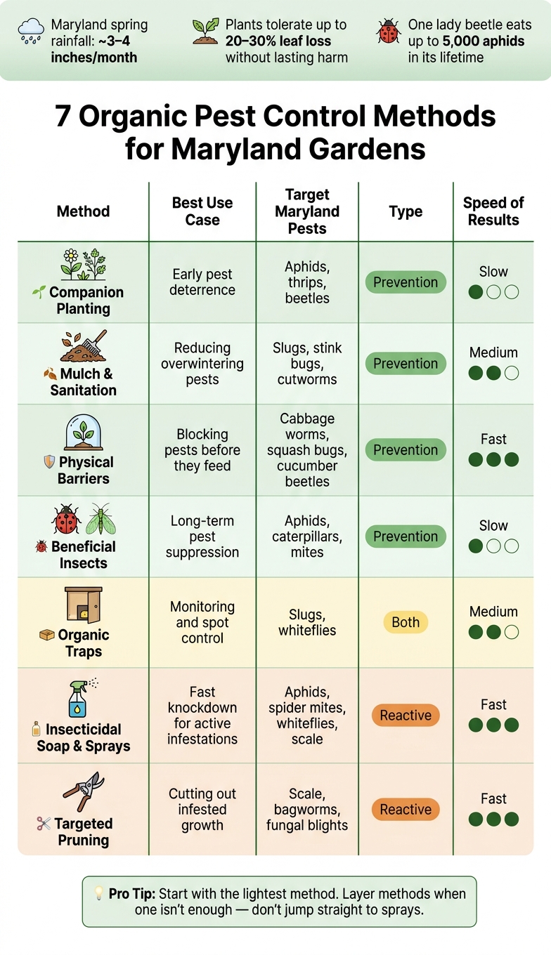 7 Organic Pest Control Methods for Maryland Gardens