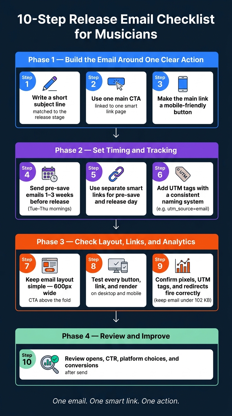 10-Step Release Email Checklist for Musicians