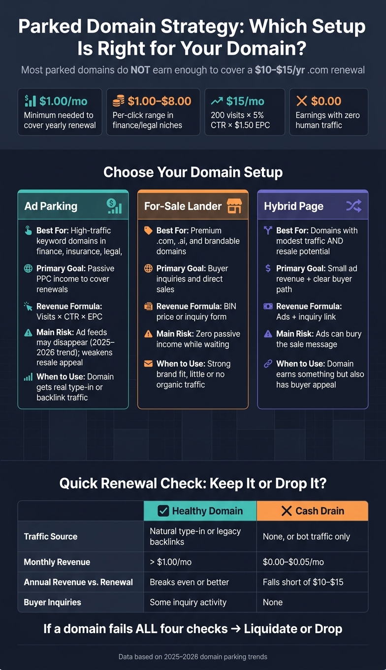 Parked Domain Strategy: Which Setup Is Right for Your Domain?