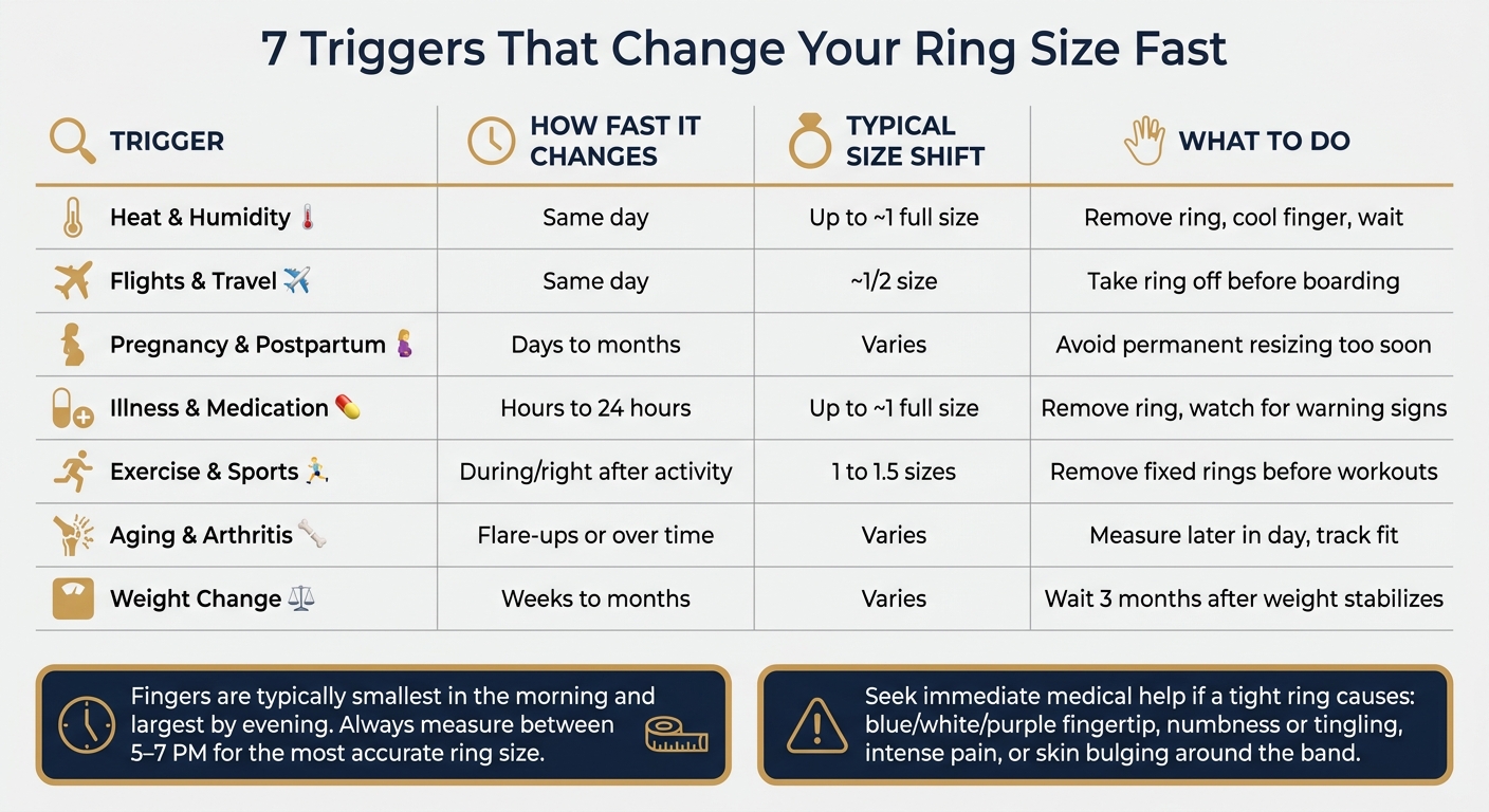 7 Triggers That Change Ring Size Fast: Speed, Shift & What To Do