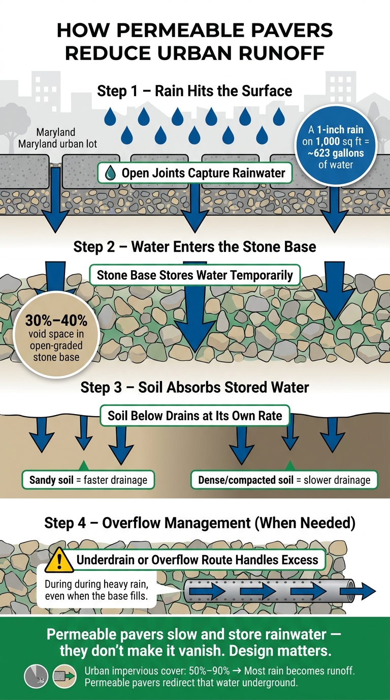 How Permeable Pavers Reduce Urban Runoff: Step-by-Step System Breakdown