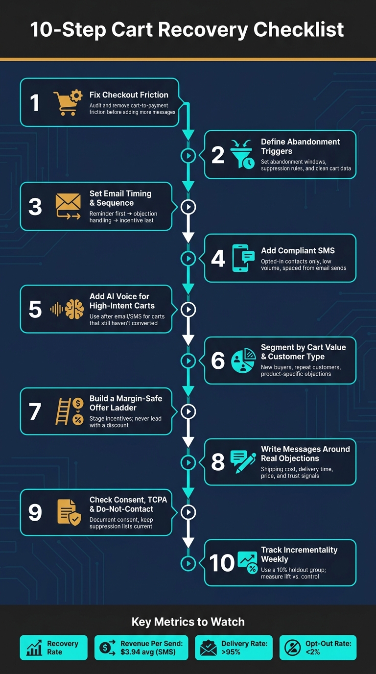 10-Step Cart Recovery Checklist: Fix, Optimize & Scale