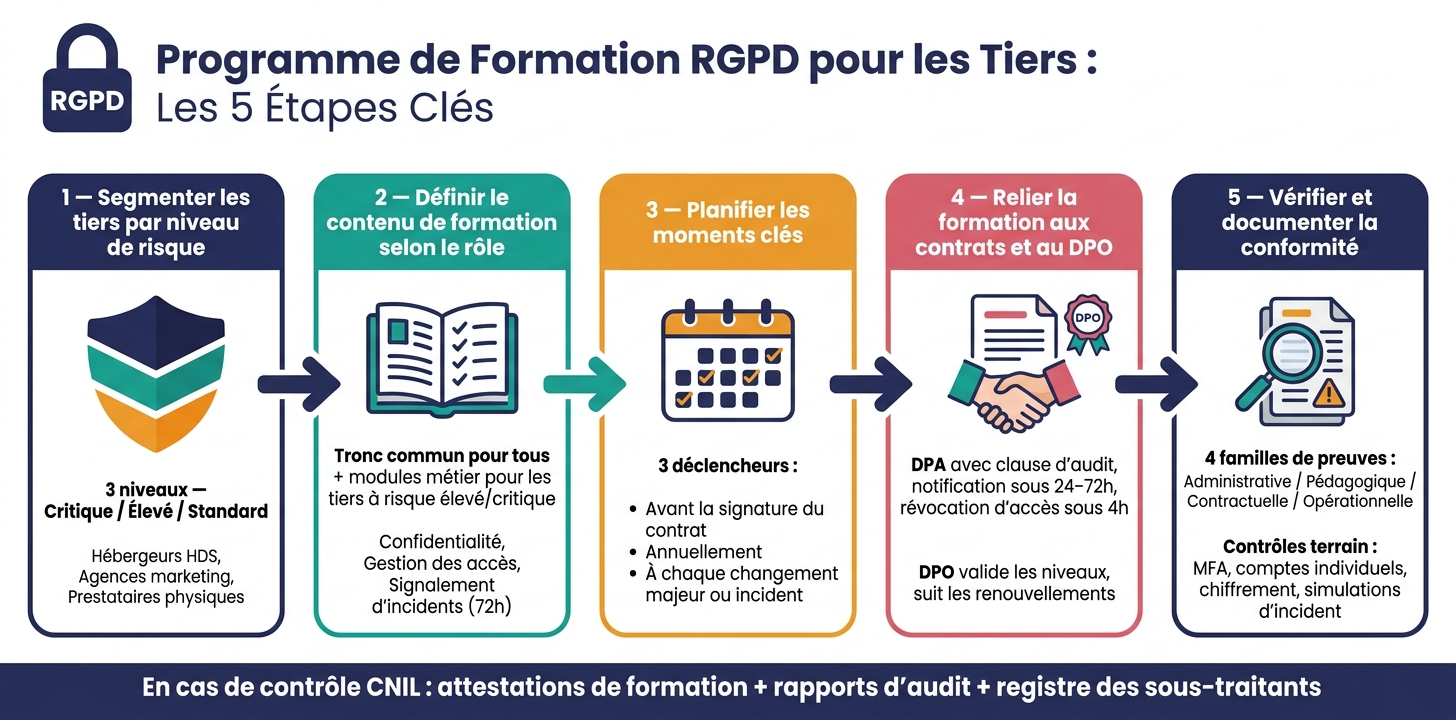 Programme de Formation RGPD pour les Tiers : Les 5 Étapes Clés