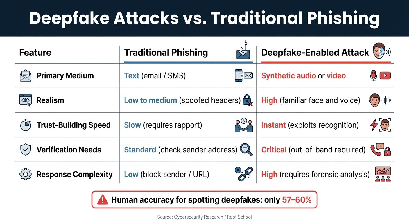 Deepfake Attacks vs. Traditional Phishing: Key Differences Cybersecurity Pros Must Know
