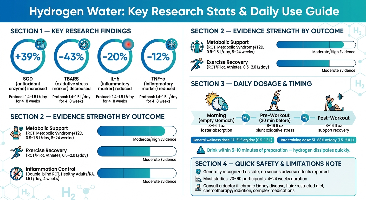 Hydrogen Water: Key Research Stats & Daily Use Guide