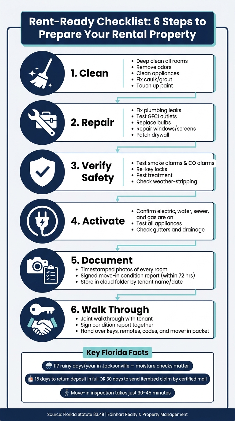 Rent-Ready Checklist: 6 Steps to Prepare Your Rental Property