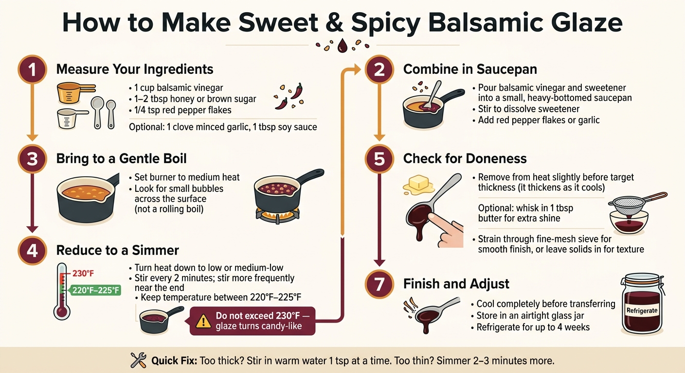 How to Make Sweet & Spicy Balsamic Glaze: Step-by-Step Guide