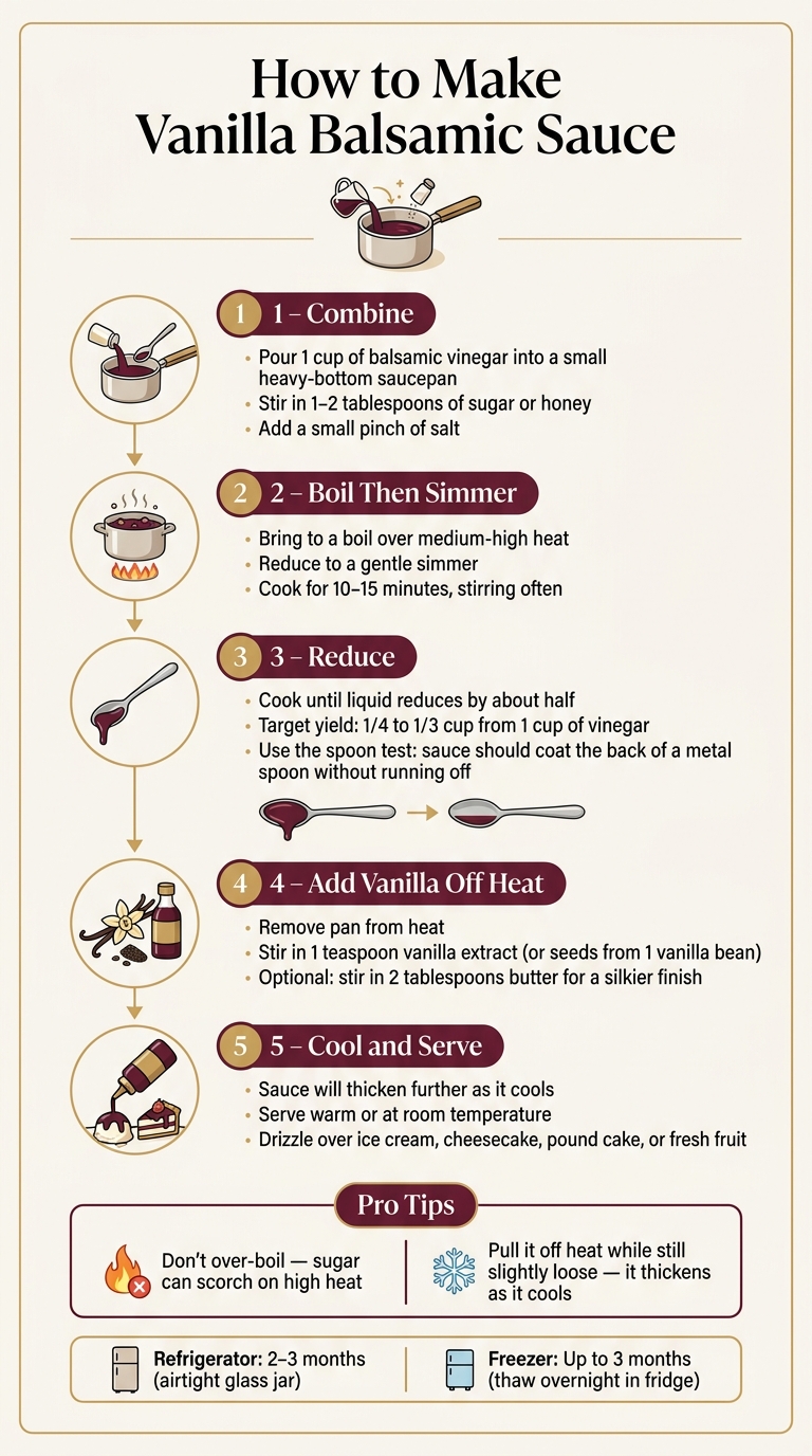 How to Make Vanilla Balsamic Sauce: Step-by-Step Guide