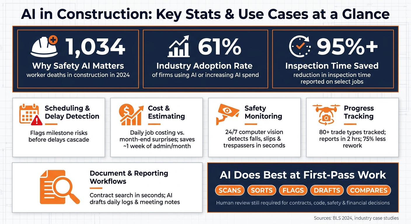 AI in Construction: Key Stats & Use Cases at a Glance