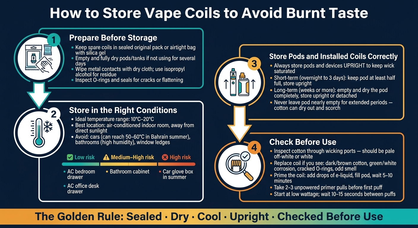 How To Store Coils To Avoid Burnt Taste 2 How to store vape coils to avoid burnt taste: 4-step guide