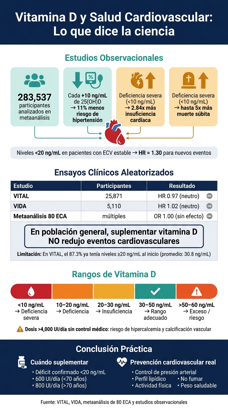 Vitamina D y Salud Cardiovascular: Datos Clave de la Ciencia