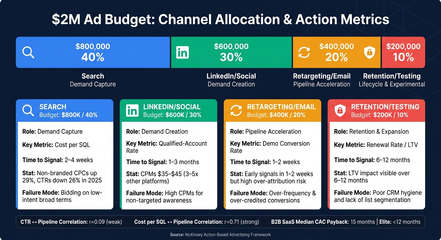 $2M Ad Budget Breakdown: Channels, Metrics & Action Goals
