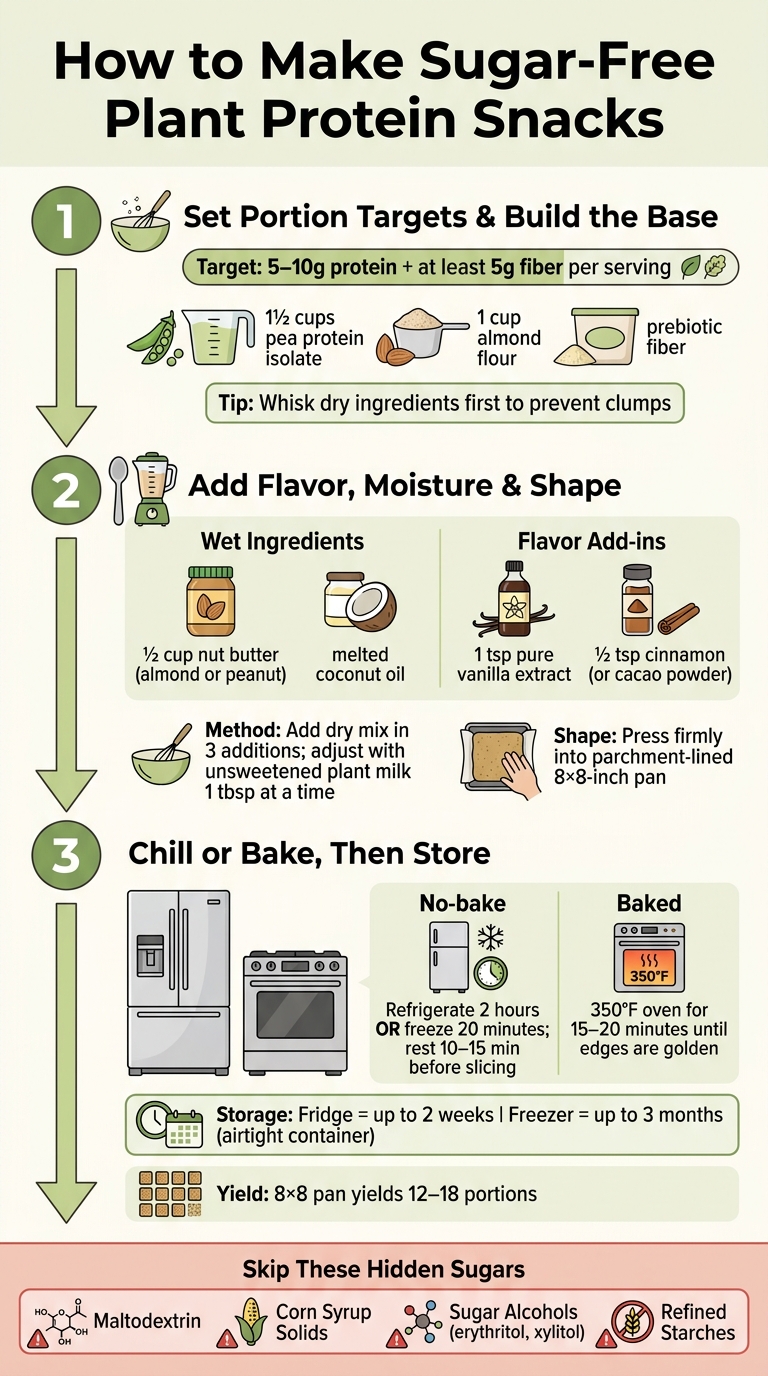 How to Make Sugar-Free Plant Protein Snacks: Step-by-Step Guide