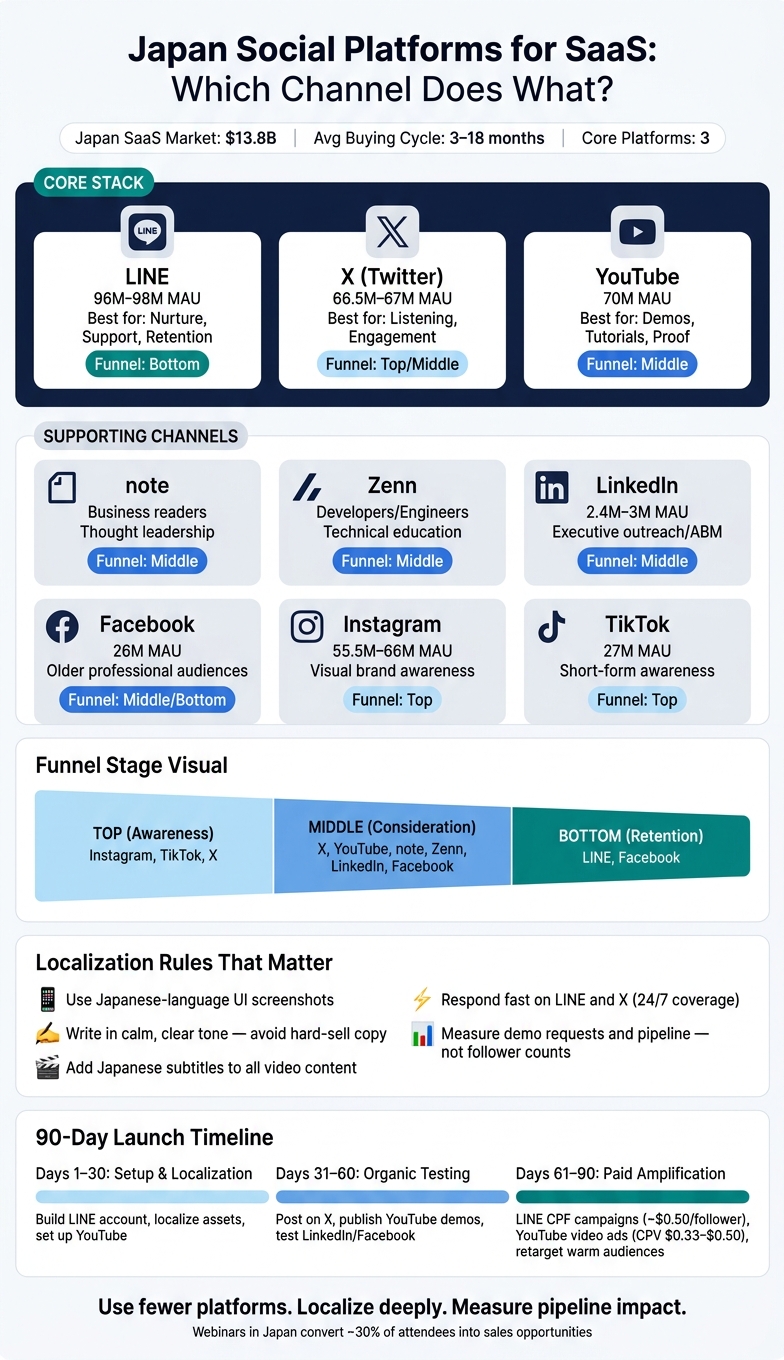 Japan Social Platforms for SaaS: Platform Comparison Guide