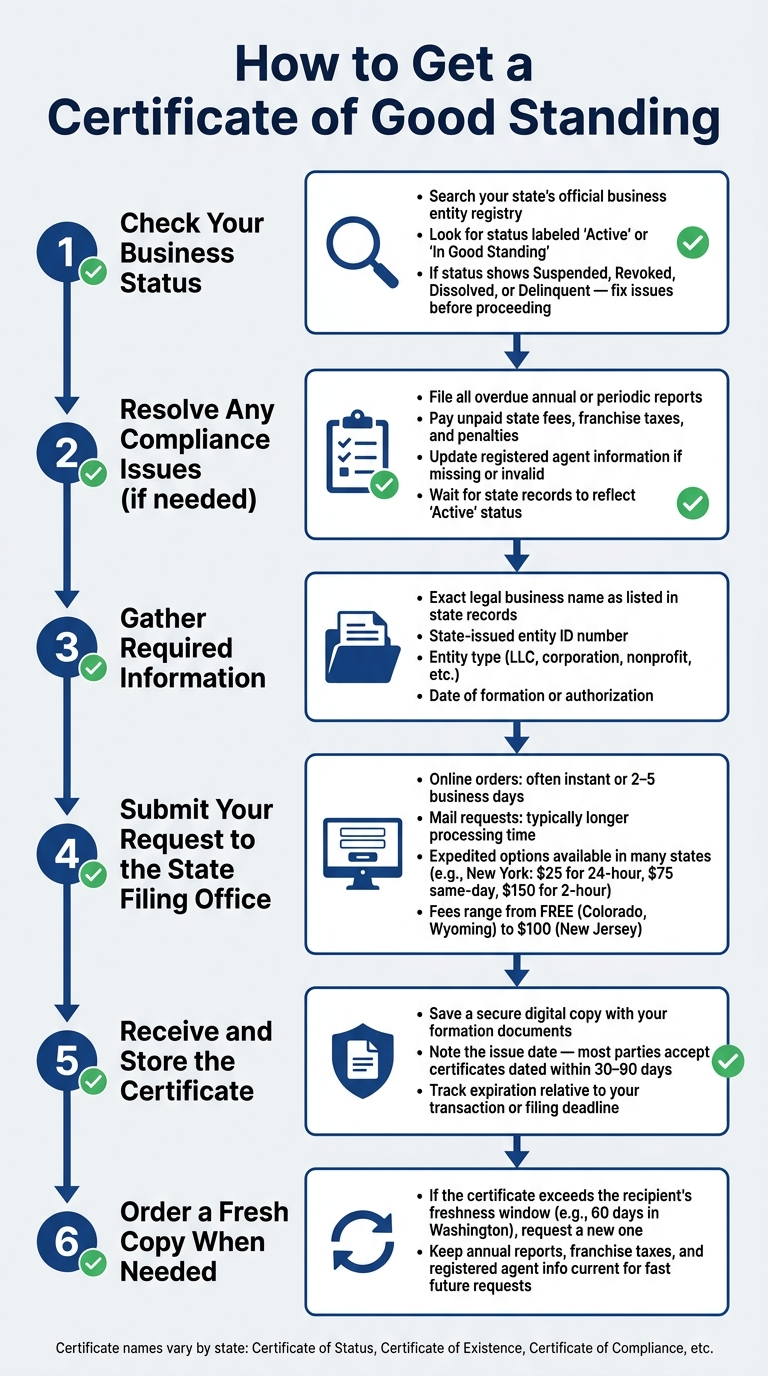 How to Get a Certificate of Good Standing: Step-by-Step Guide