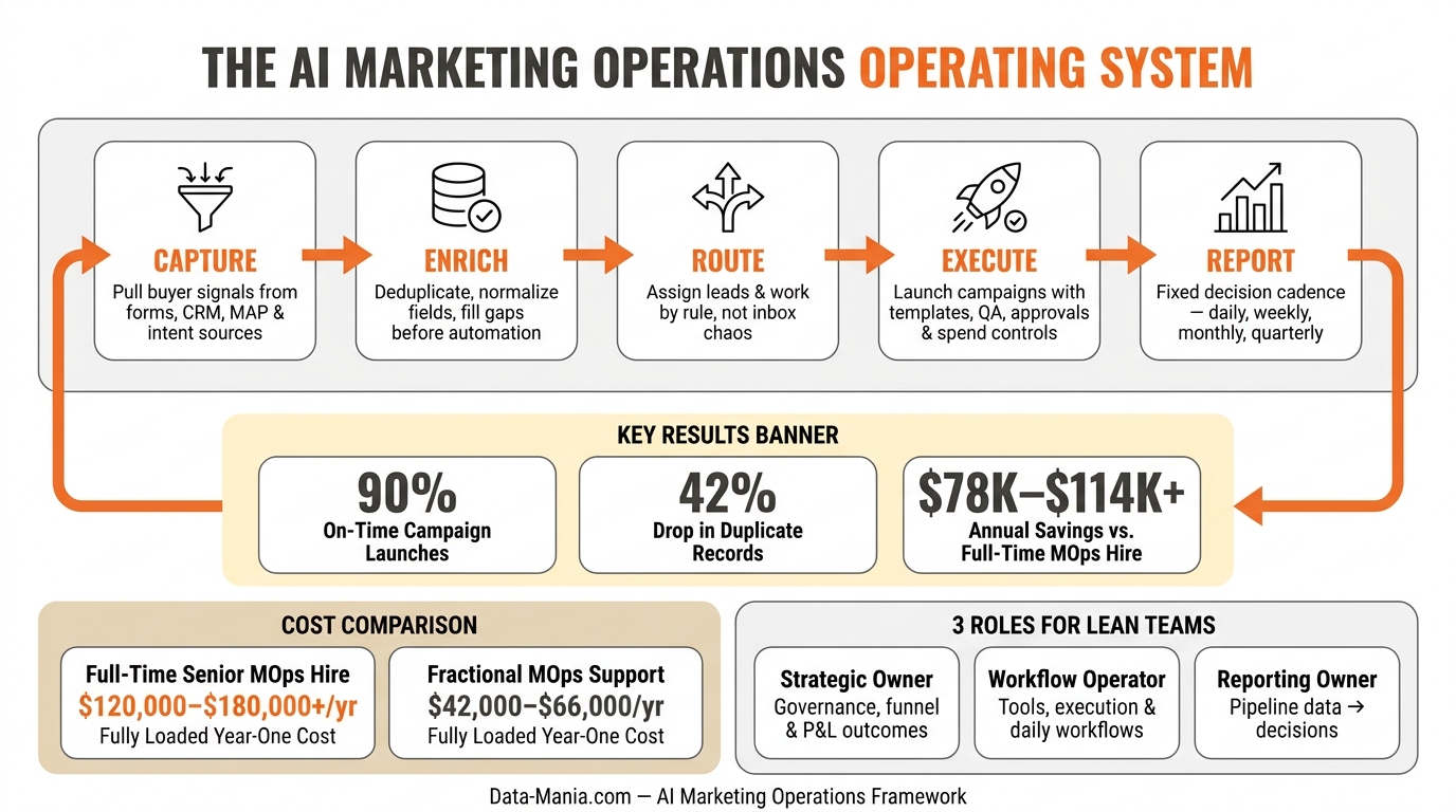 AI Marketing Ops Operating System: 5-Layer Framework for Lean Teams