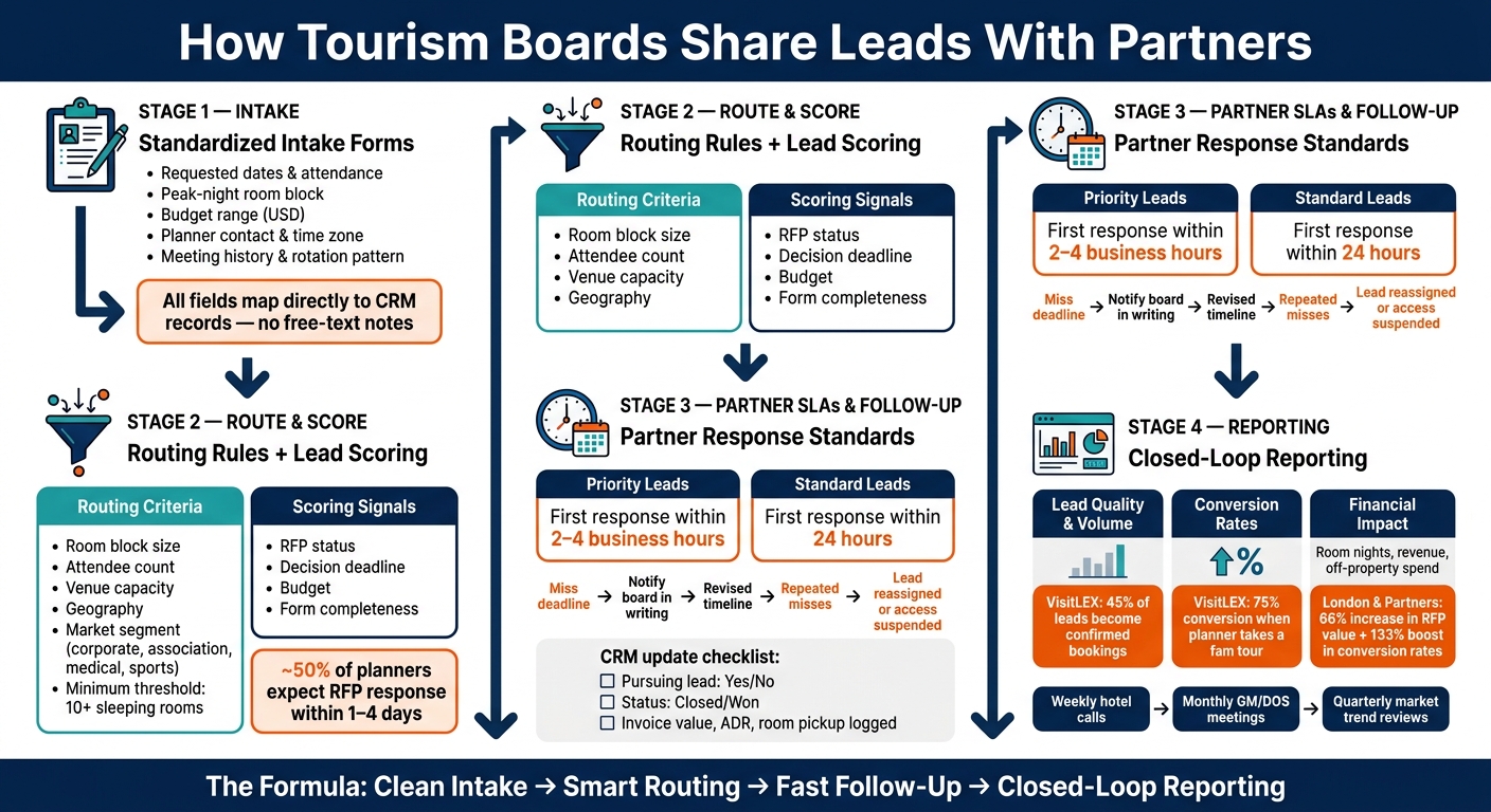 How Tourism Boards Share Leads With Partners: The Complete System