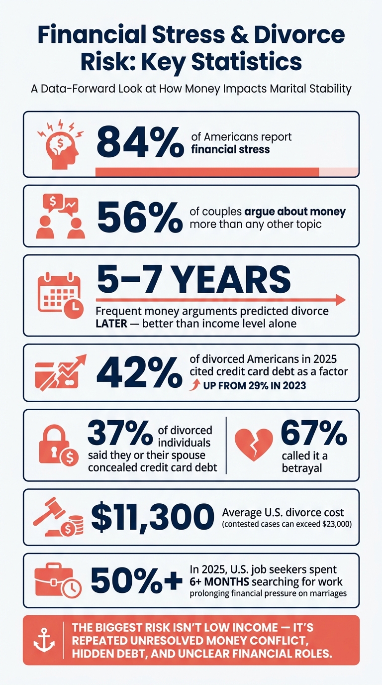 Financial Stress & Divorce Risk: Key Statistics