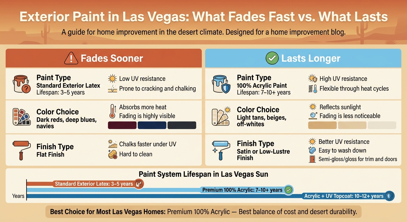 Exterior Paint Comparison for Las Vegas Desert Homes