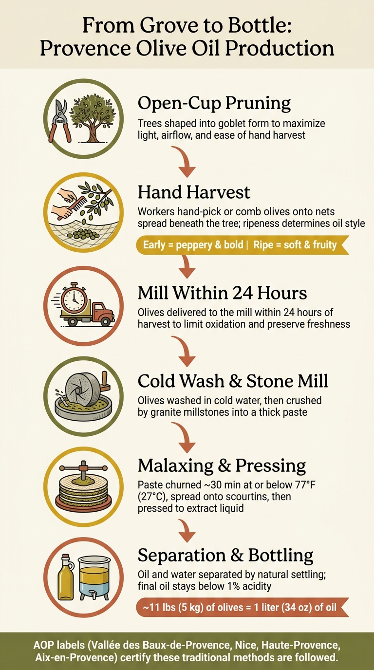 From Grove to Bottle: Provence Olive Oil Production Process