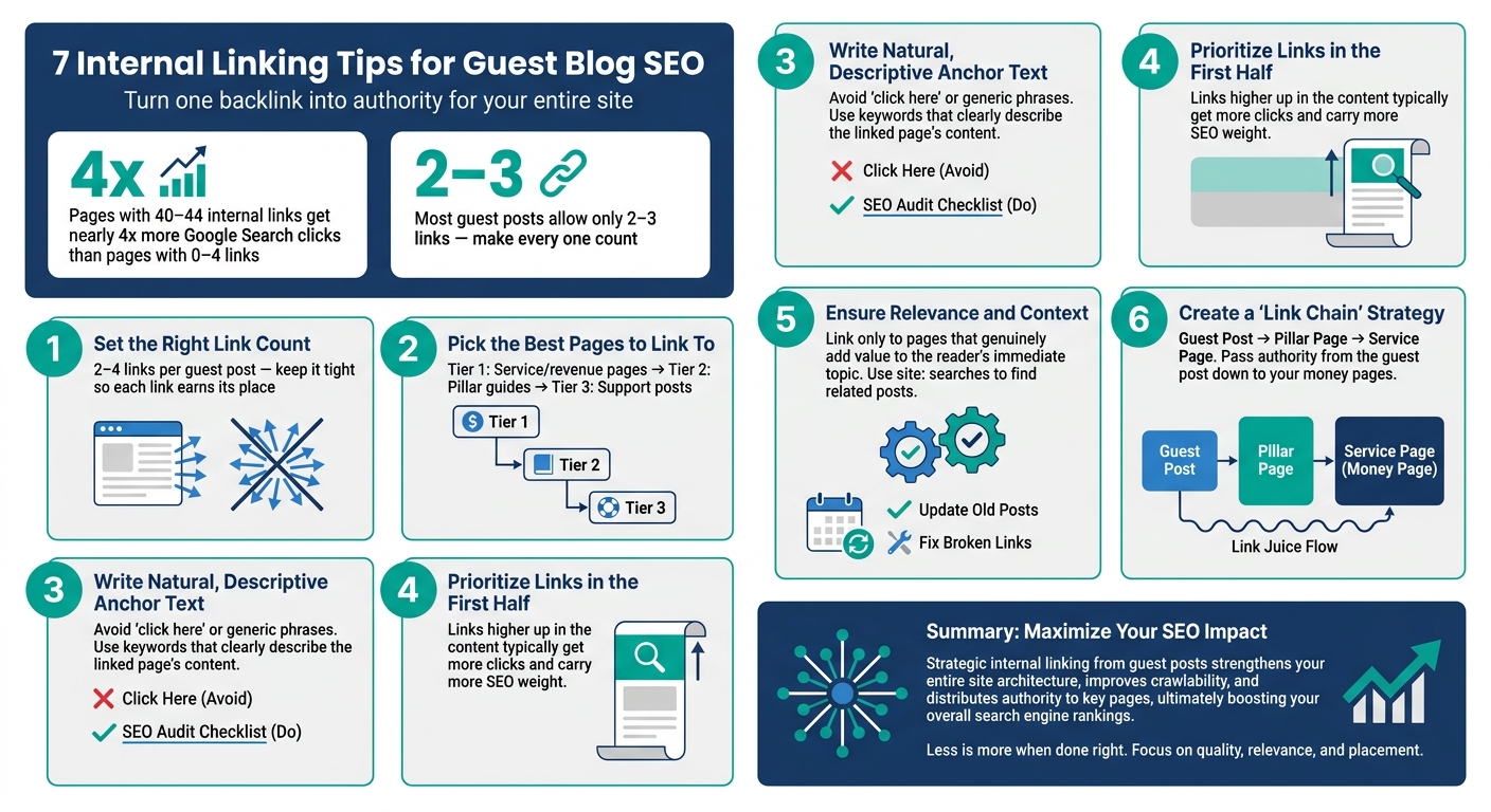 7 Internal Linking Tips for Guest Blog SEO