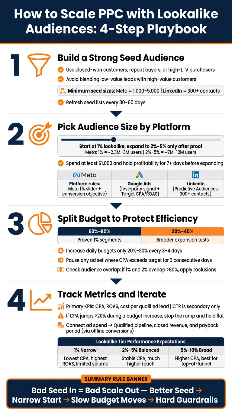 How to Scale PPC with Lookalike Audiences: 4-Step Playbook