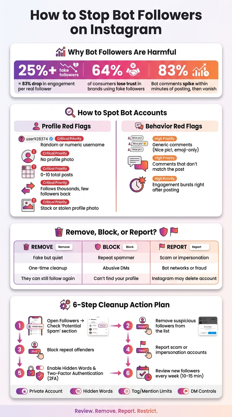 How to Stop Bots From Following You on Instagram: Step-by-Step Action Plan