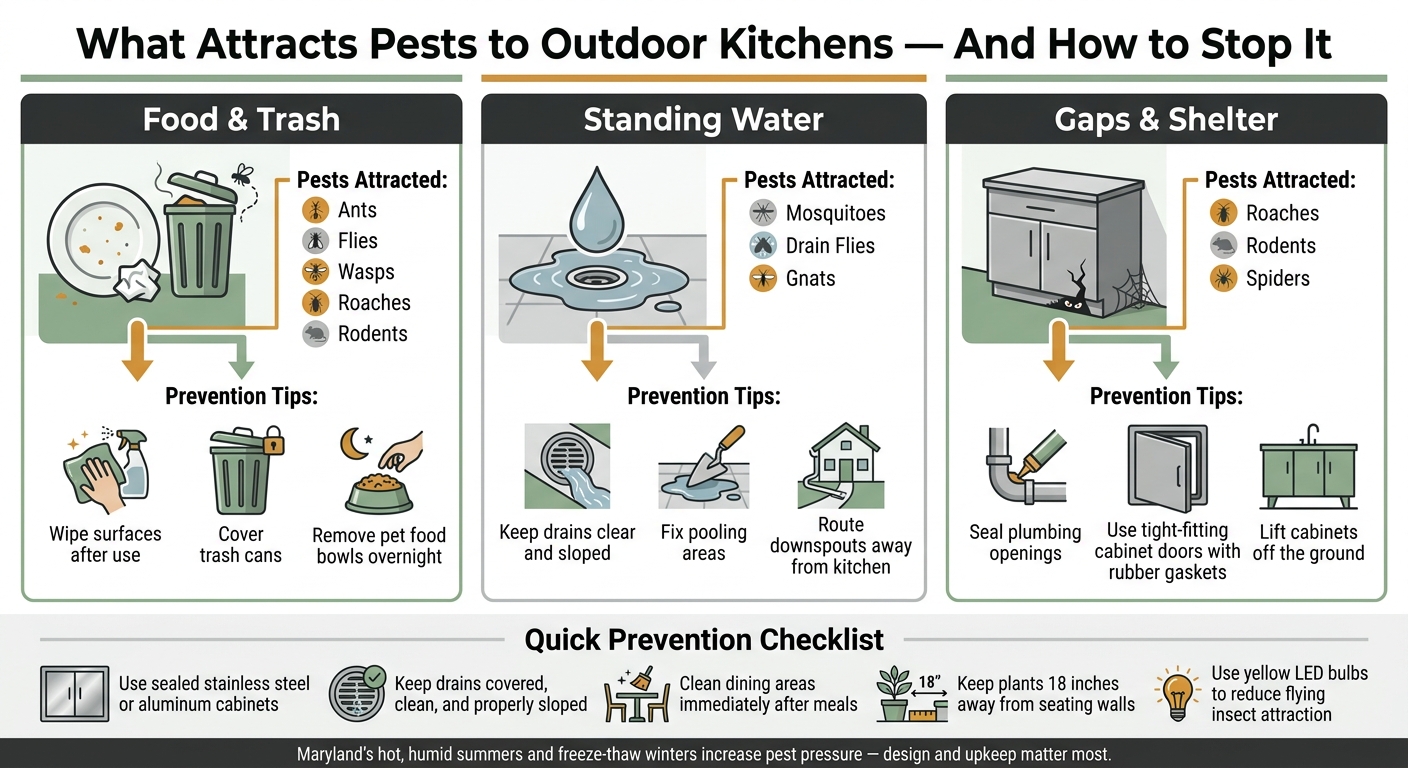Outdoor Kitchen Pest Risks & Prevention in Maryland