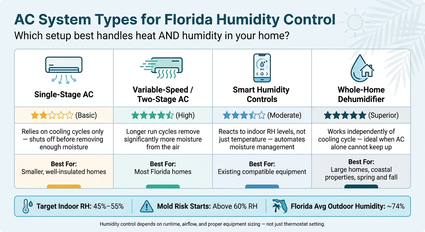 AC System Types for Florida Humidity Control: Which One Do You Need?