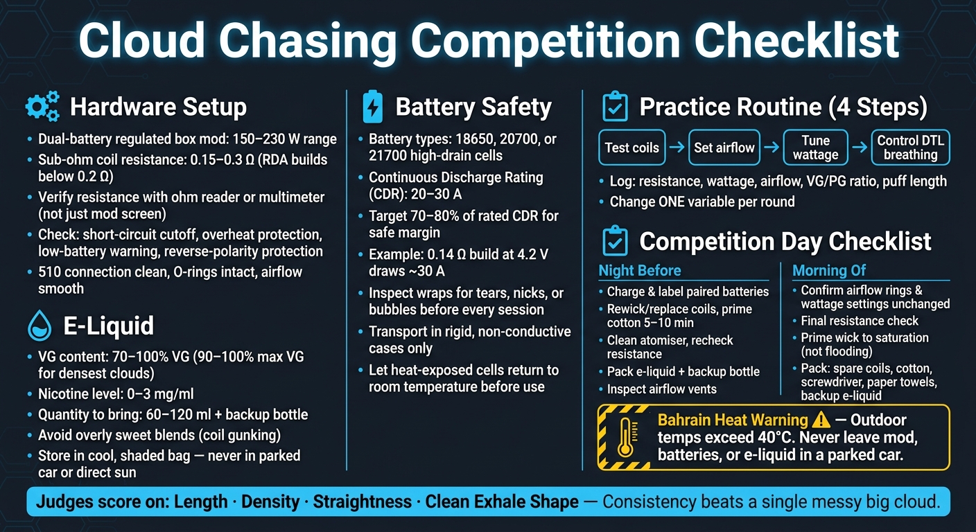 Checklist For Cloud Chasing Competitions 2 Cloud chasing competition checklist: gear, safety & settings