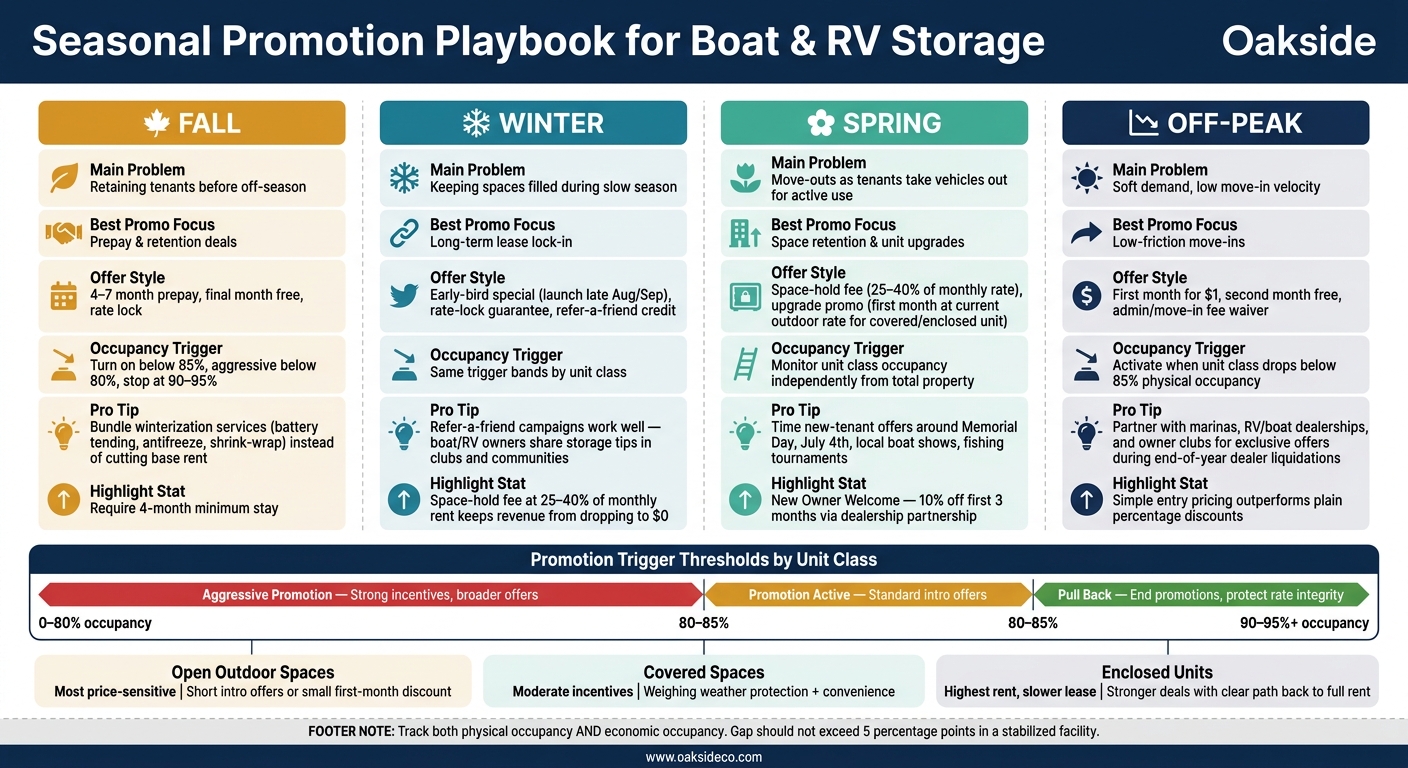 Seasonal Promotion Playbook for Boat & RV Storage Facilities