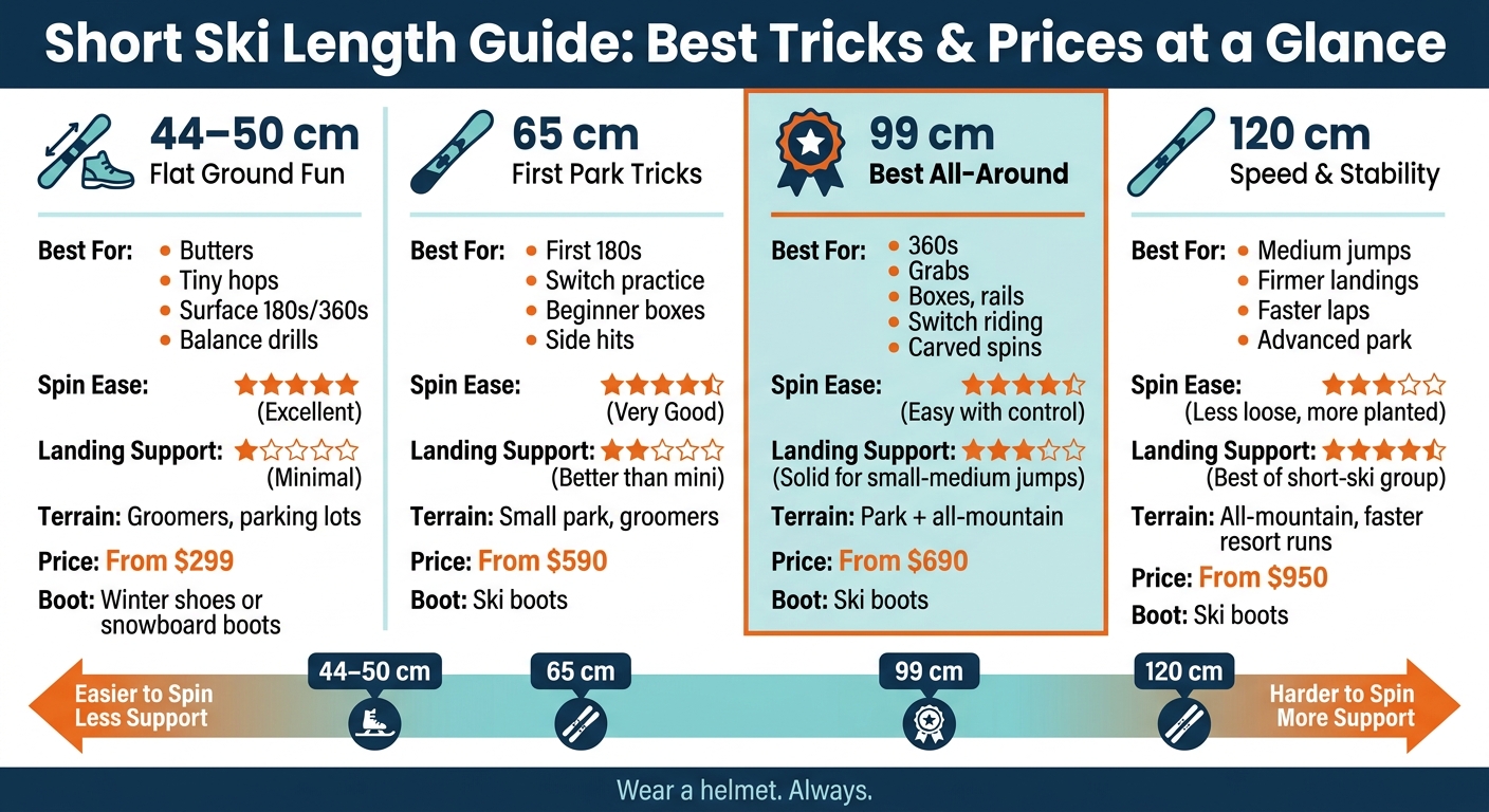 Short Ski Length Guide: Best Tricks & Prices at a Glance