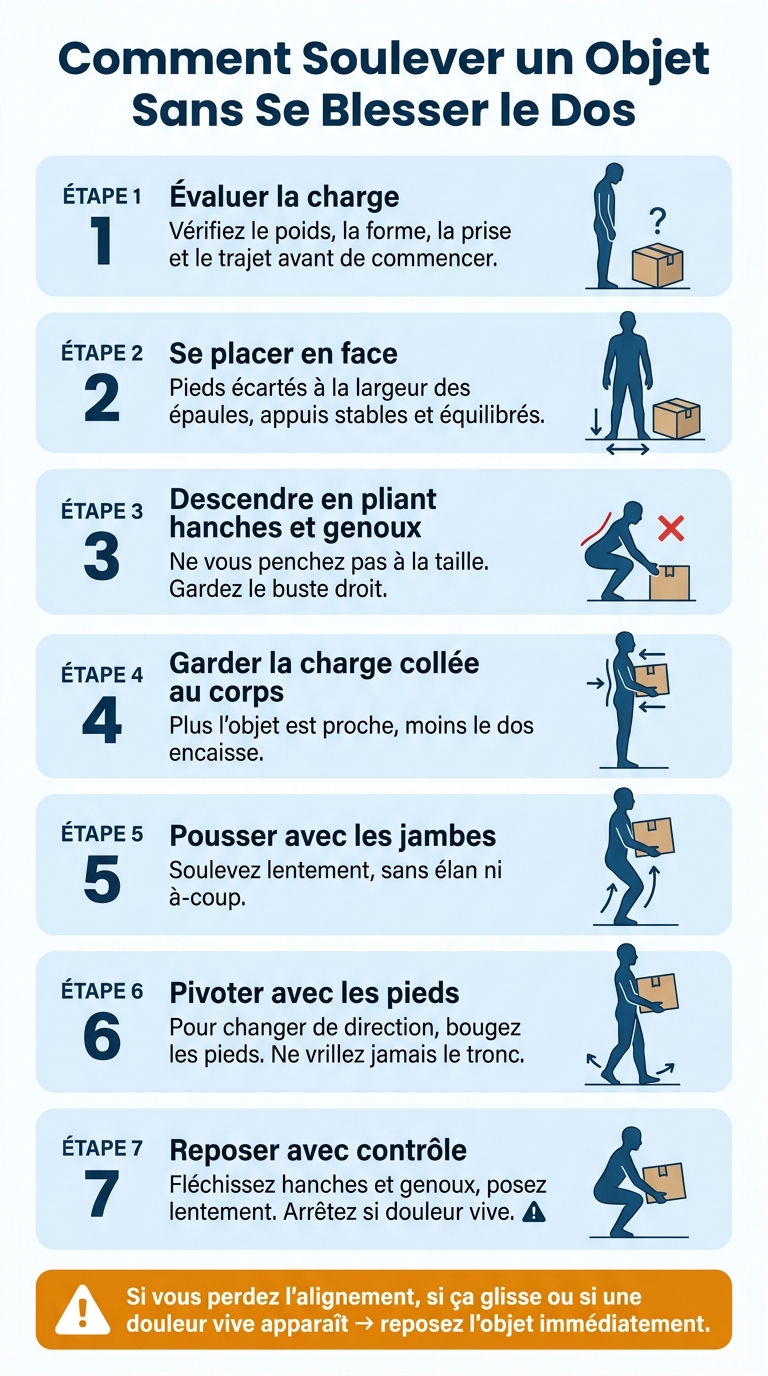 Comment Soulever un Objet Sans Se Blesser le Dos
