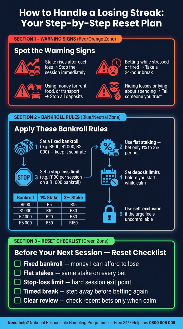 How to Handle a Losing Streak: A Step-by-Step Bankroll Reset Guide