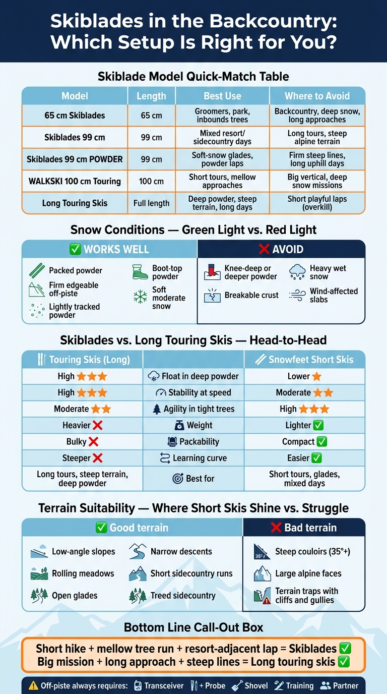 Skiblades vs. Backcountry Skis: Which Setup Is Right for You?
