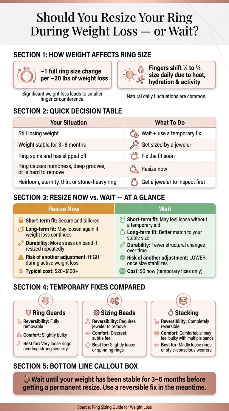 Should You Resize Your Ring Now or Wait? Quick Decision Guide