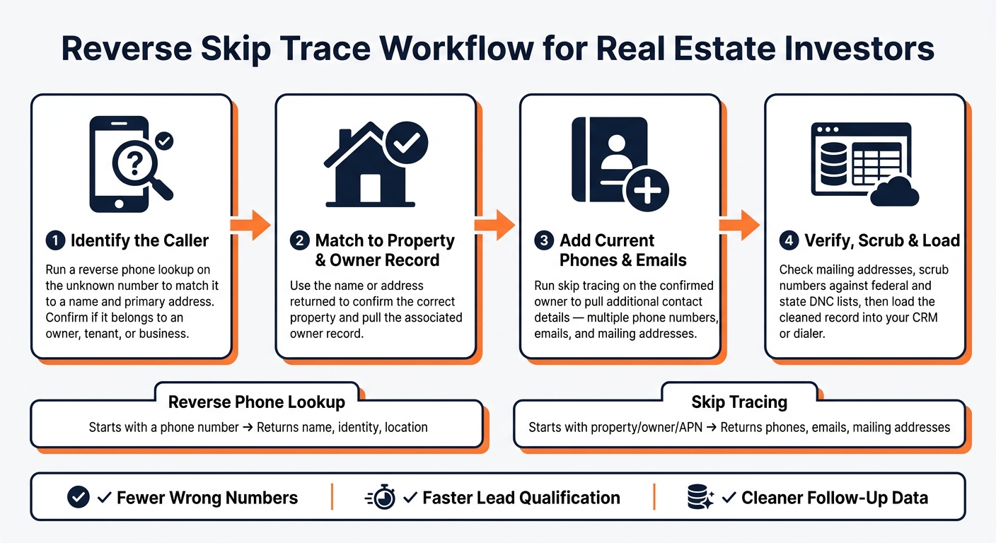 Reverse Skip Trace Workflow: How Real Estate Investors Use Both Methods Together