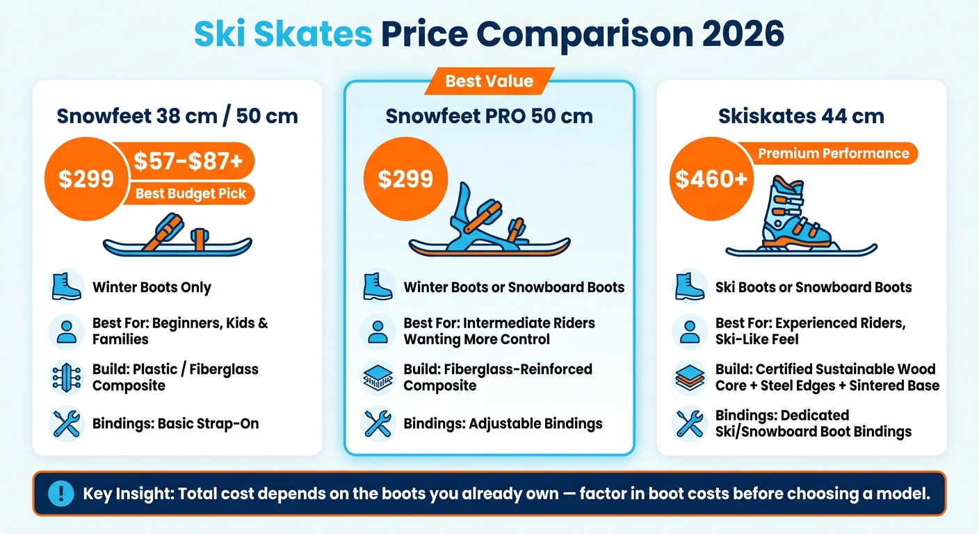 Ski Skates Price Comparison 2026: Which Model Is Right for You?