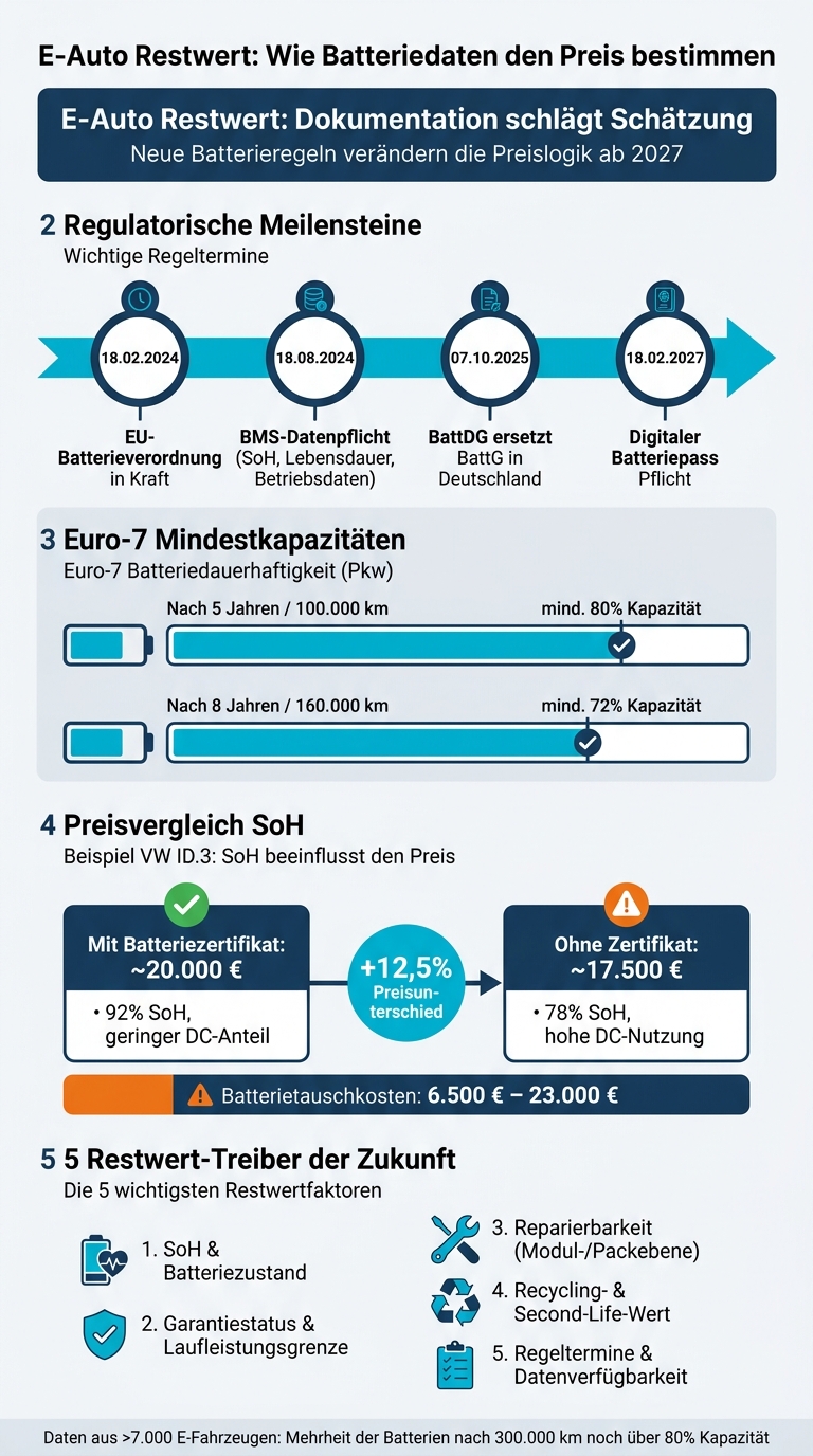 E-Auto Restwert: Wie Batteriedaten den Preis bestimmen