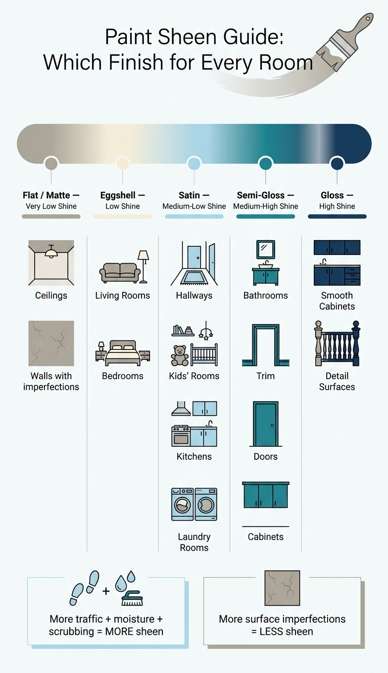 Paint Sheen Guide: Which Finish for Every Room