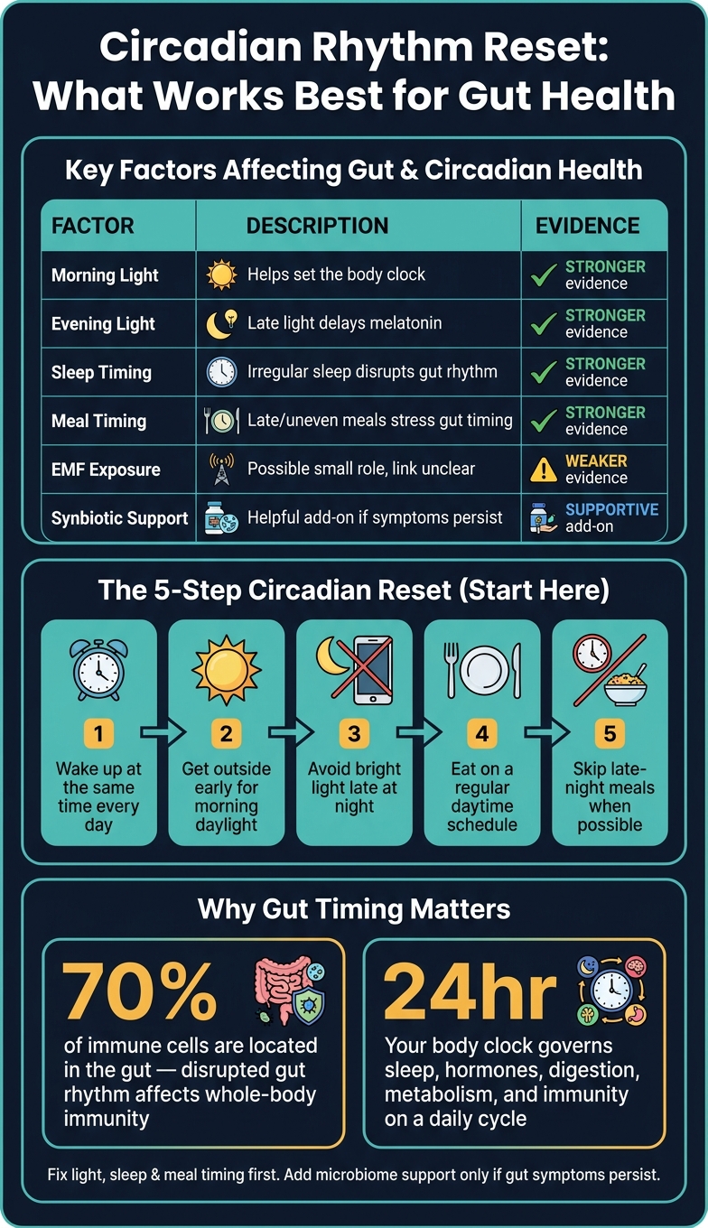 Circadian Rhythm Reset: What Works Best for Gut Health