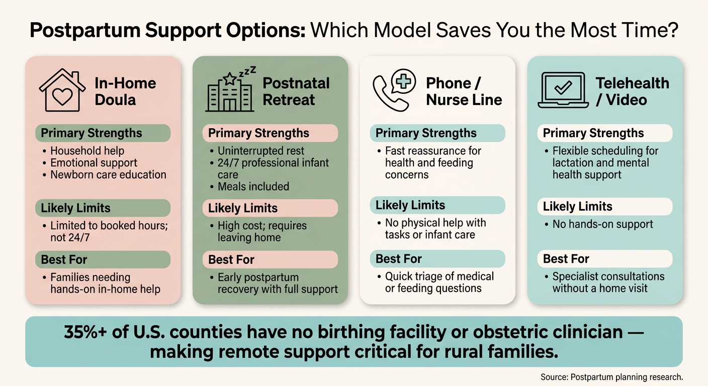 Postpartum Support Options: Which Model Saves You the Most Time?